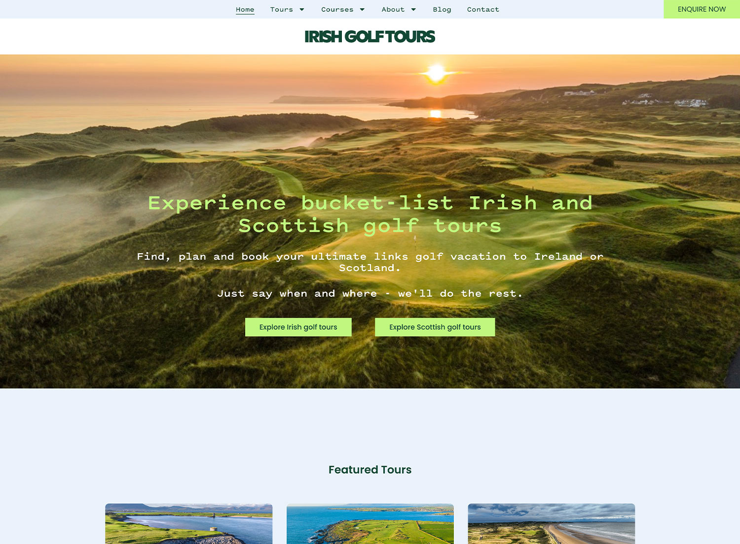 Irish Golf Tours